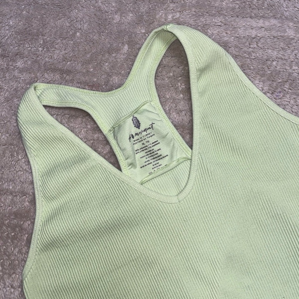 Free Movement Ribbed Athletic Tank Top XL